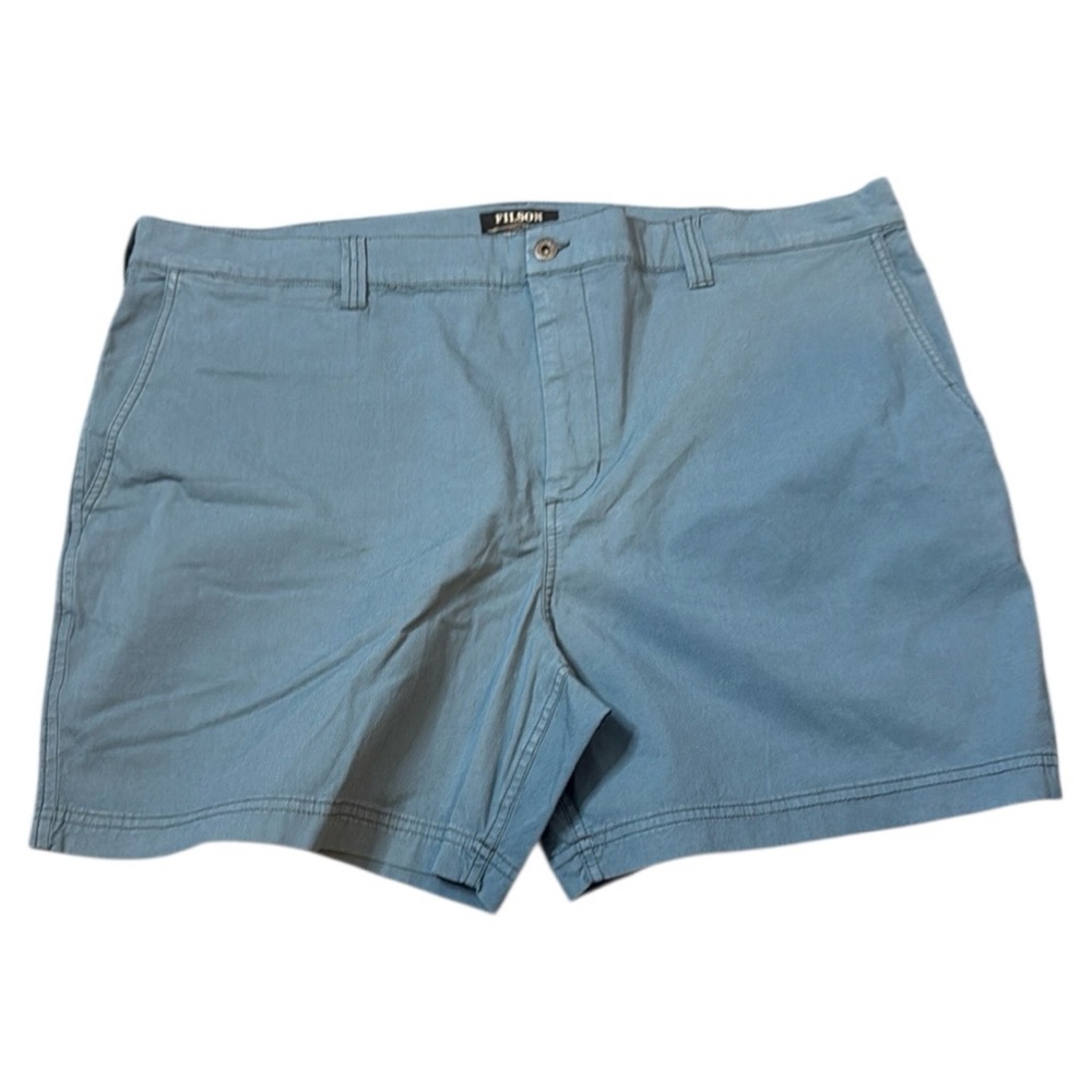 Filson Granite Mountain 6" Shorts Mens Size 44 Pale Blue Outdoor Trail Hiking